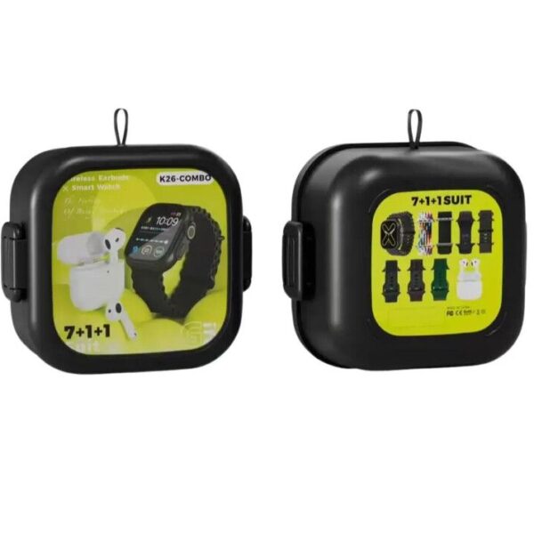 RELOJ SMART WATCH + AURICULAR INALAMBRICO K26 (EC100897)