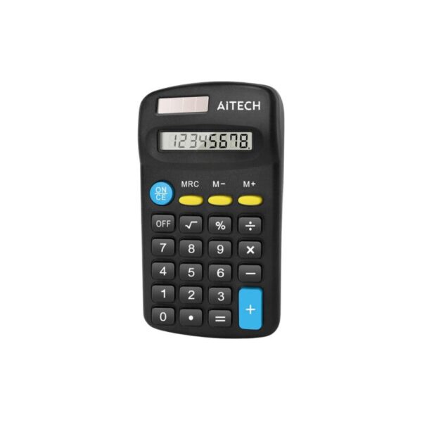 CALCULADORA MINI DE ESCRITORIO AITECH 8 DIGITOS  (AICI010101N)