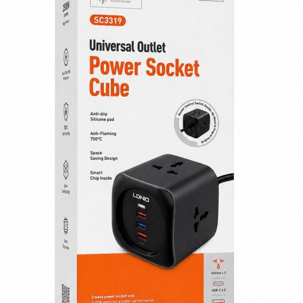 ZAPATILLA CUBO LDNIO 6 EN 1 2500W SC3319