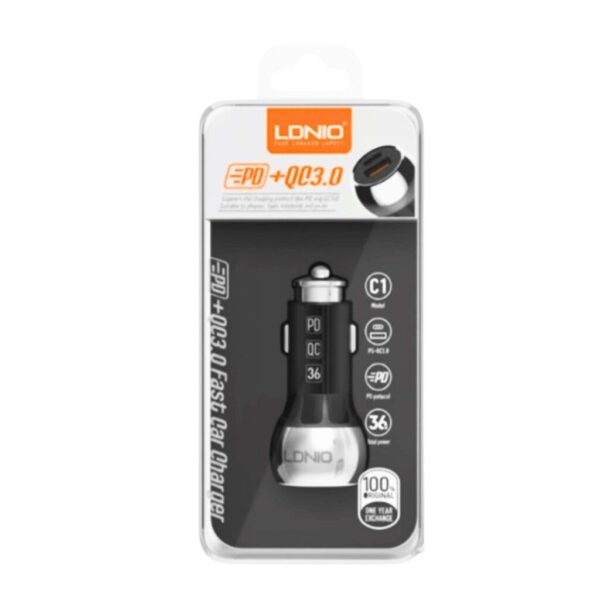 CARGADOR 12V. LDNIO C1 USB-C  A IPHONE (EC101152)