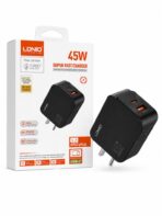 CABEZAL 220V. LDNIO SUPER FAST CHARGER 45W USB + USB-C (EC101068)