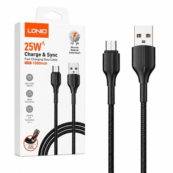 CABLE USB LDNIO LS851 TIPO C 25W (EC101117)
