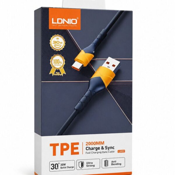CABLE USB LDNIO LS802 TIPO C 30W (EC101146)