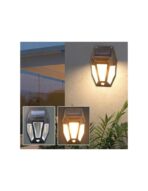LAMPARA DE PARED CON  PANEL SOLAR Y SENSOR DE MOVIMIENTO  (EC101329/330)